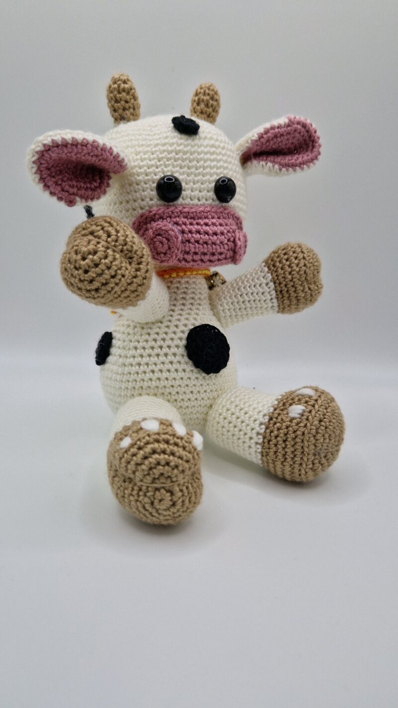 PELUCHE VACA GRANDE BLANCA