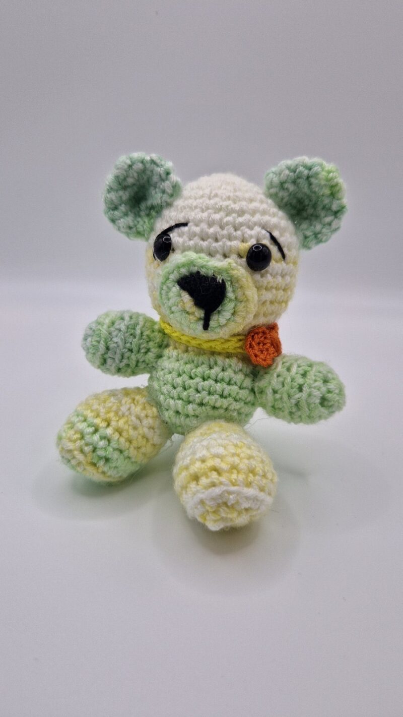PELUCHE OSO BLA/VERD